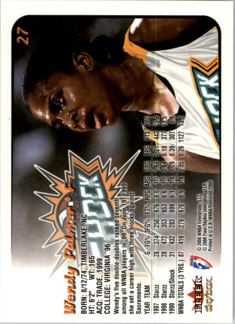A3865- 2000 SkyBox Dominion WNBA Bk 1-156 +Inserts -You Pick- 15+ FREE US SHIP - Picture 51 of 331