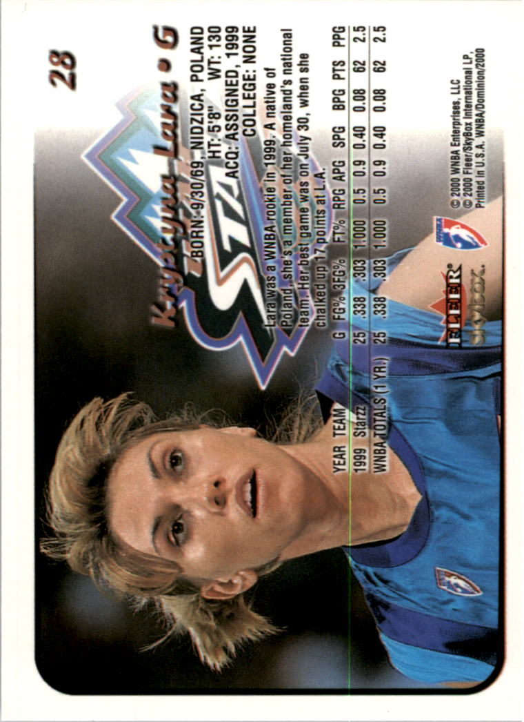A3865- 2000 SkyBox Dominion WNBA Bk 1-156 +Inserts -You Pick- 15+ FREE US SHIP - Picture 53 of 331