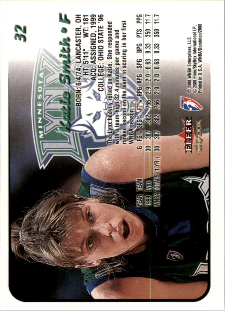 A3865- 2000 SkyBox Dominion WNBA Bk 1-156 +Inserts -You Pick- 15+ FREE US SHIP - Picture 61 of 331