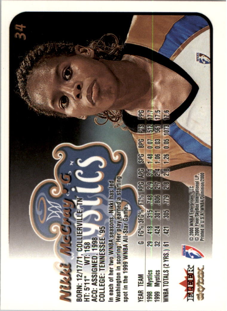 A3865- 2000 SkyBox Dominion WNBA Bk 1-156 +Inserts -You Pick- 15+ FREE US SHIP - Picture 65 of 331