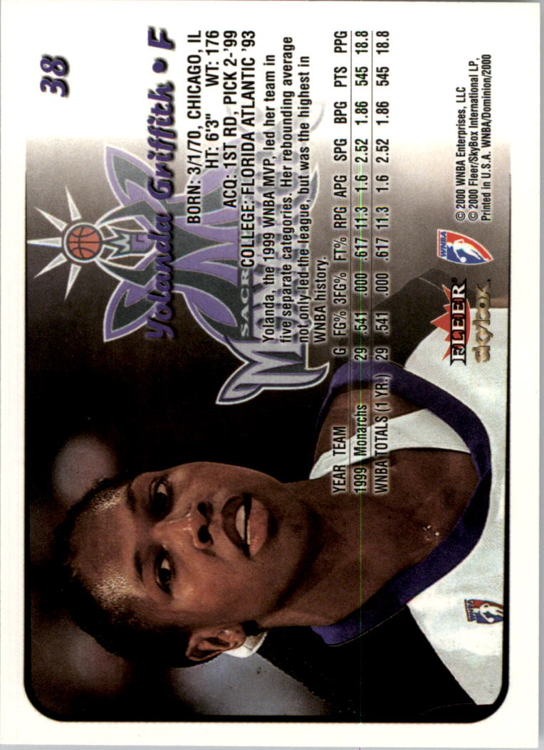 A3865- 2000 SkyBox Dominion WNBA Bk 1-156 +Inserts -You Pick- 15+ FREE US SHIP - Picture 73 of 331