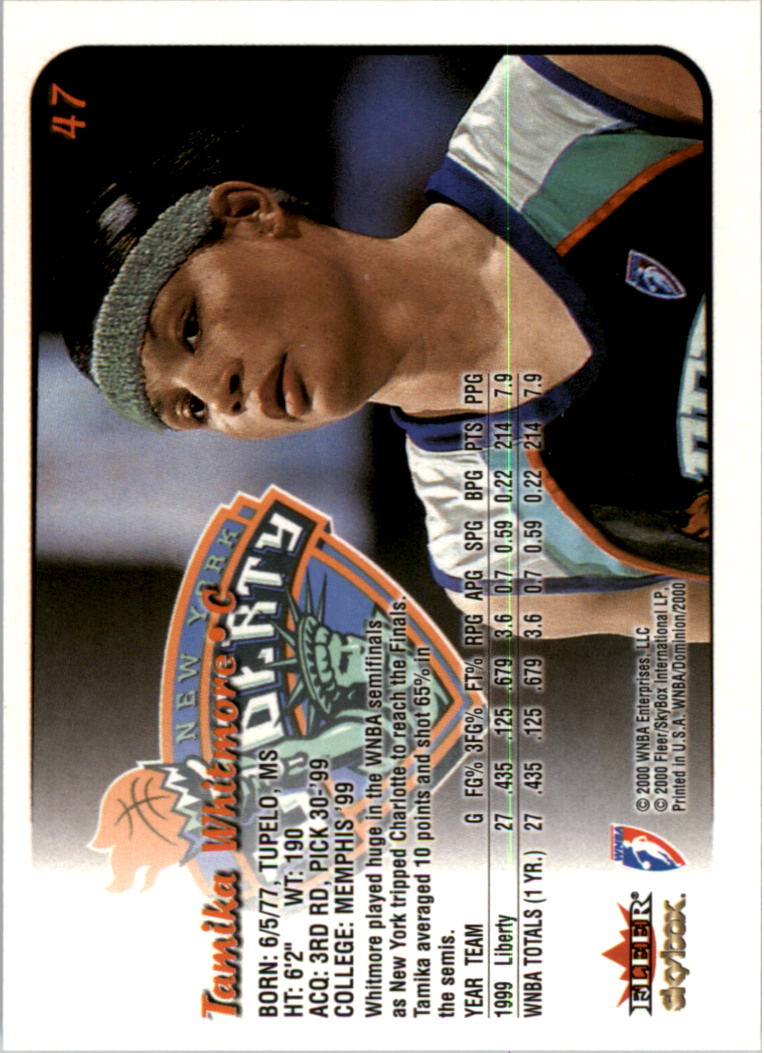 A3865- 2000 SkyBox Dominion WNBA Bk 1-156 +Inserts -You Pick- 15+ FREE US SHIP - Picture 91 of 331