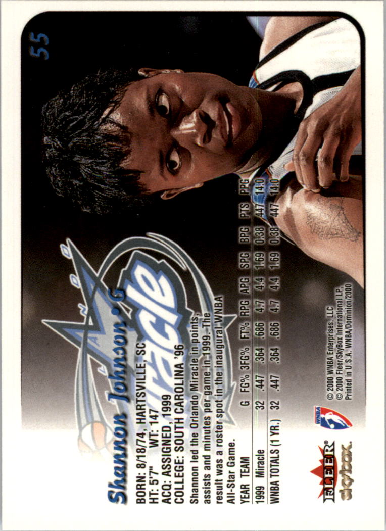 A3865- 2000 SkyBox Dominion WNBA Bk 1-156 +Inserts -You Pick- 15+ FREE US SHIP - Picture 107 of 331