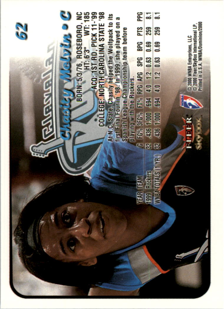 A3865- 2000 SkyBox Dominion WNBA Bk 1-156 +Inserts -You Pick- 15+ FREE US SHIP - Picture 121 of 331