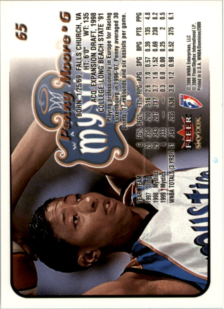 A3865- 2000 SkyBox Dominion WNBA Bk 1-156 +Inserts -You Pick- 15+ FREE US SHIP - Picture 127 of 331