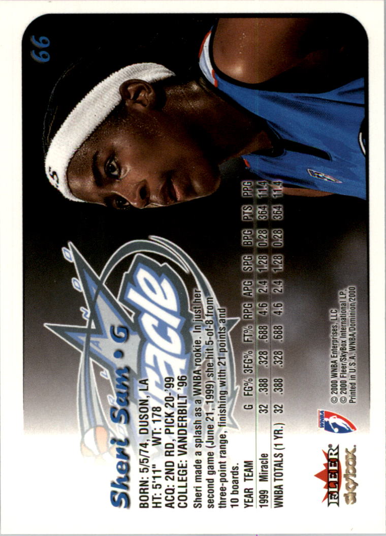 A3865- 2000 SkyBox Dominion WNBA Bk 1-156 +Inserts -You Pick- 15+ FREE US SHIP - Picture 129 of 331
