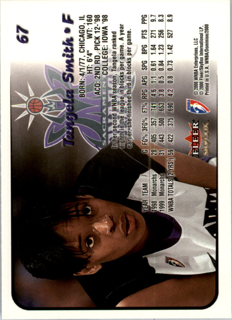 A3865- 2000 SkyBox Dominion WNBA Bk 1-156 +Inserts -You Pick- 15+ FREE US SHIP - Picture 131 of 331