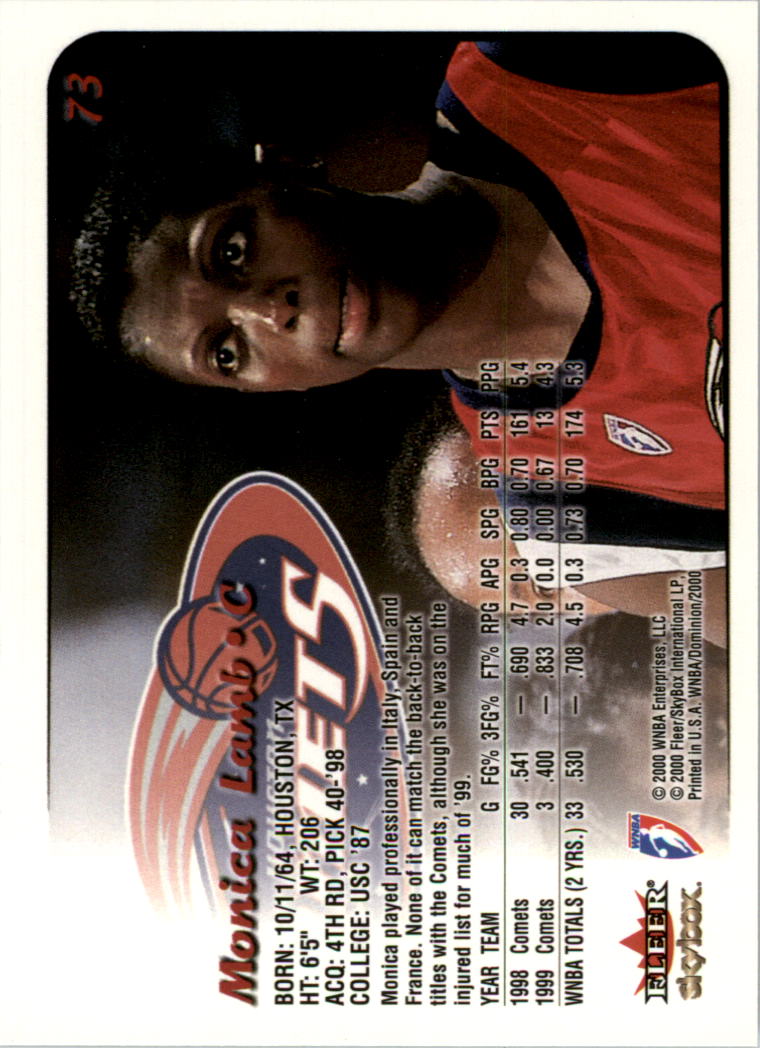 A3865- 2000 SkyBox Dominion WNBA Bk 1-156 +Inserts -You Pick- 15+ FREE US SHIP - Picture 143 of 331