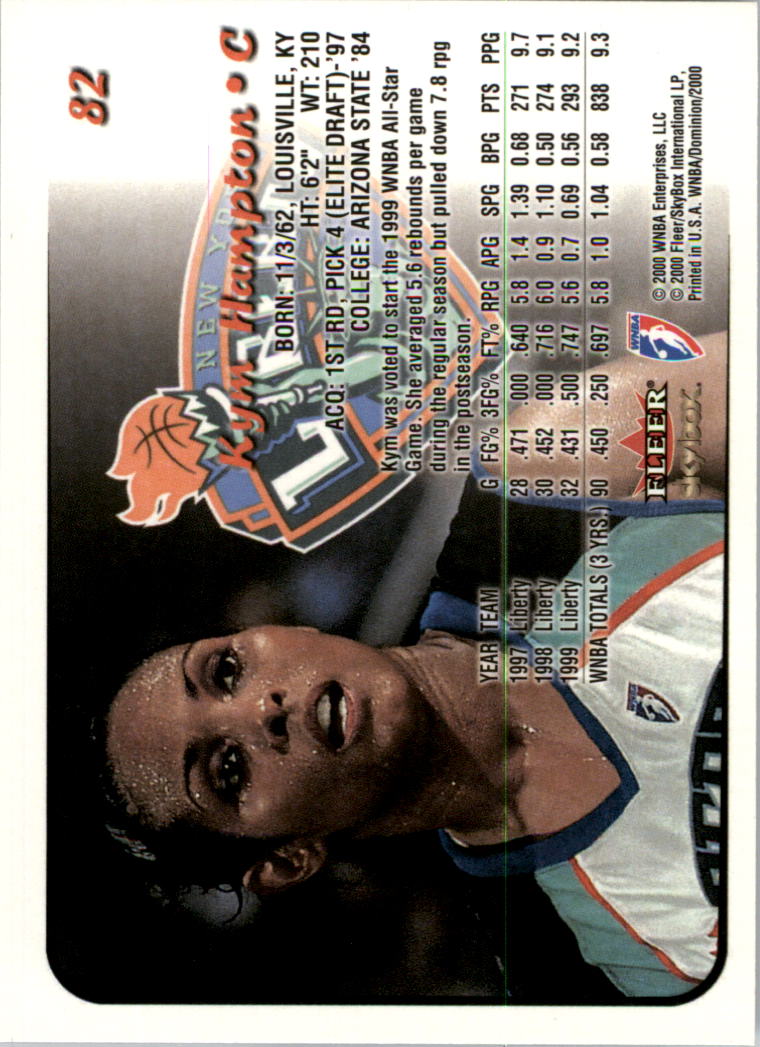 A3865- 2000 SkyBox Dominion WNBA Bk 1-156 +Inserts -You Pick- 15+ FREE US SHIP - Picture 157 of 331