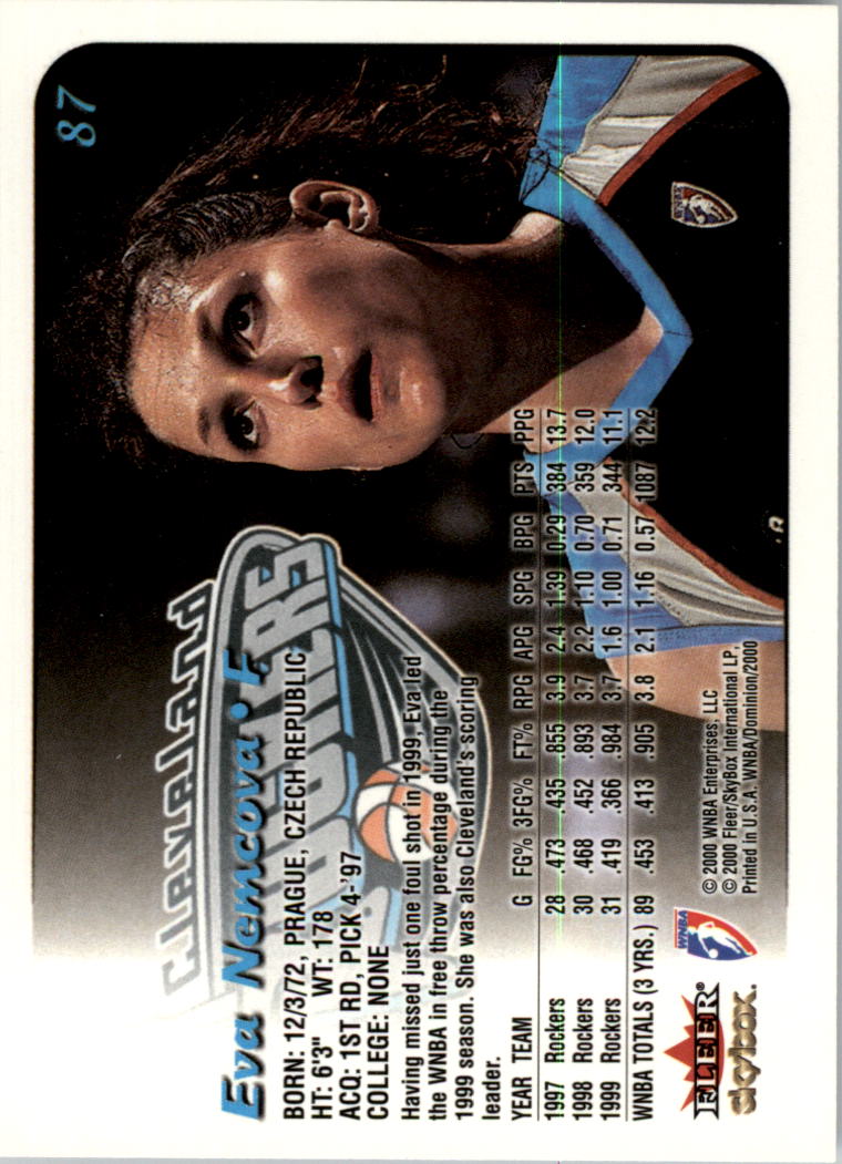 A3865- 2000 SkyBox Dominion WNBA Bk 1-156 +Inserts -You Pick- 15+ FREE US SHIP - Picture 167 of 331