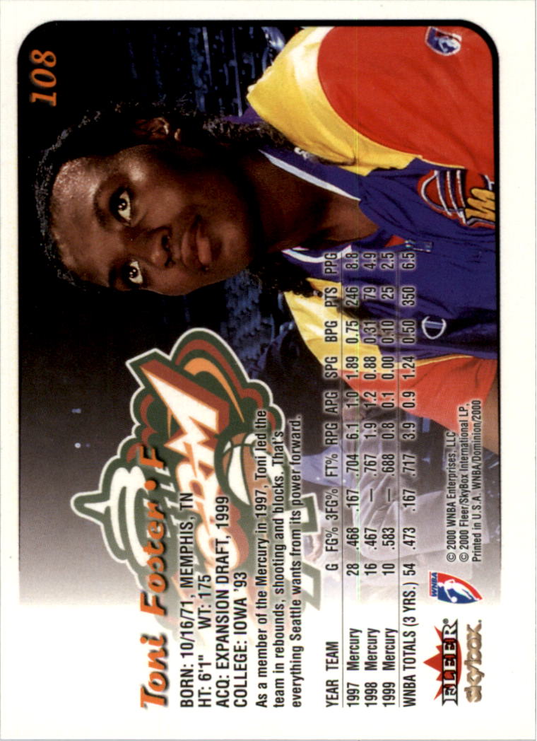 A3865- 2000 SkyBox Dominion WNBA Bk 1-156 +Inserts -You Pick- 15+ FREE US SHIP - Picture 207 of 331
