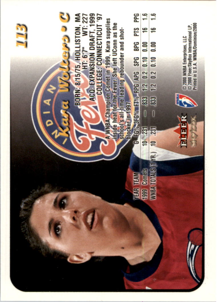 A3865- 2000 SkyBox Dominion WNBA Bk 1-156 +Inserts -You Pick- 15+ FREE US SHIP - Picture 217 of 331