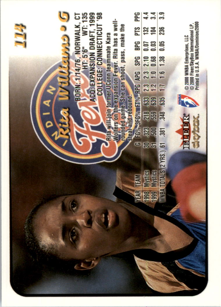 A3865- 2000 SkyBox Dominion WNBA Bk 1-156 +Inserts -You Pick- 15+ FREE US SHIP - Picture 219 of 331