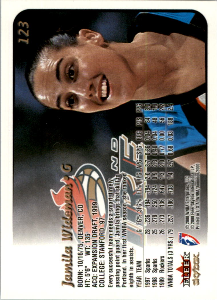 A3865- 2000 SkyBox Dominion WNBA Bk 1-156 +Inserts -You Pick- 15+ FREE US SHIP - Picture 235 of 331