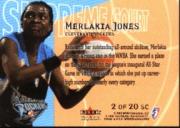 2000 SkyBox Dominion WNBA Supreme Court #SC2 Merlakia Jones back image