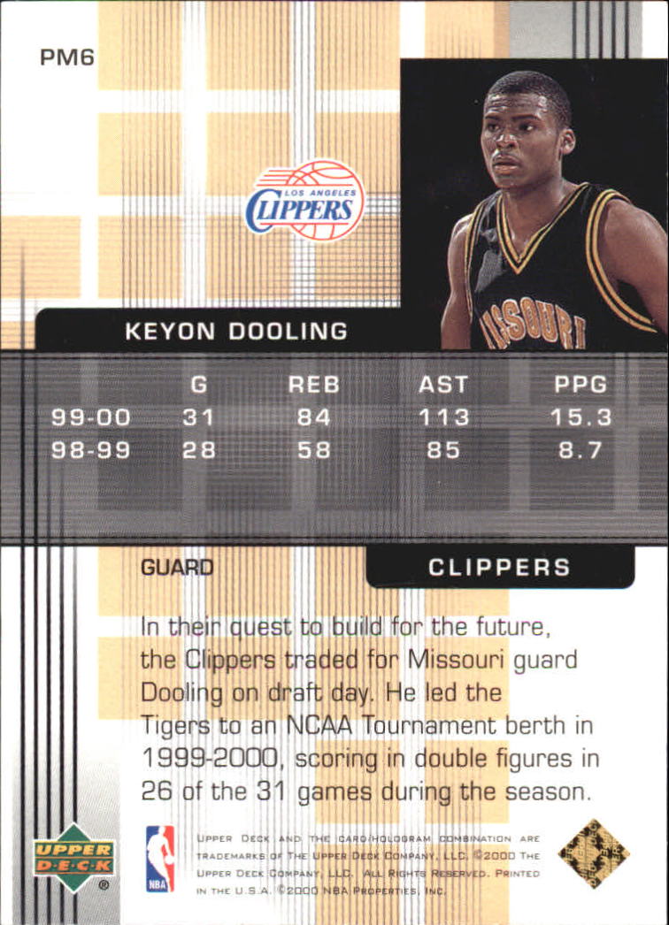 2000-01 UD Pros and Prospects Basketball ProMotion Insert Singles - You Choose - Picture 11 of 19