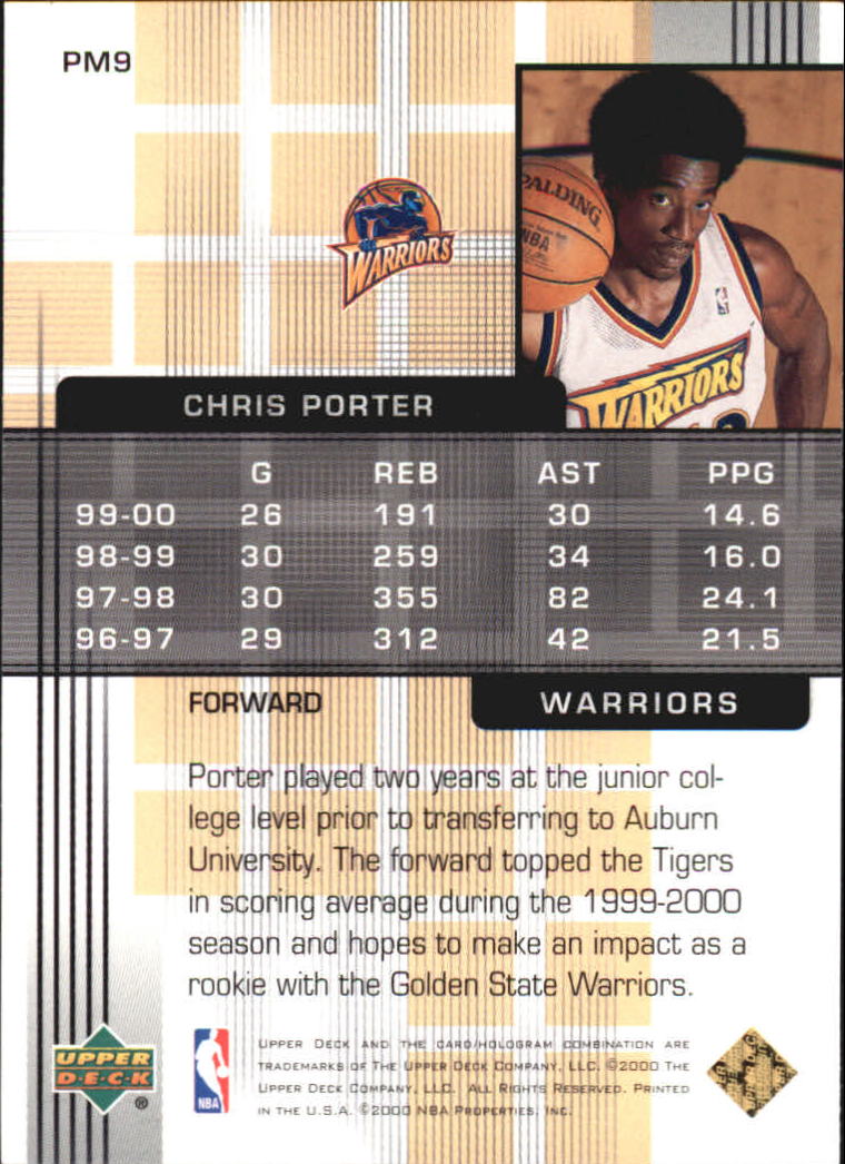 2000-01 UD Pros and Prospects Basketball ProMotion Insert Singles - You Choose - Picture 17 of 19
