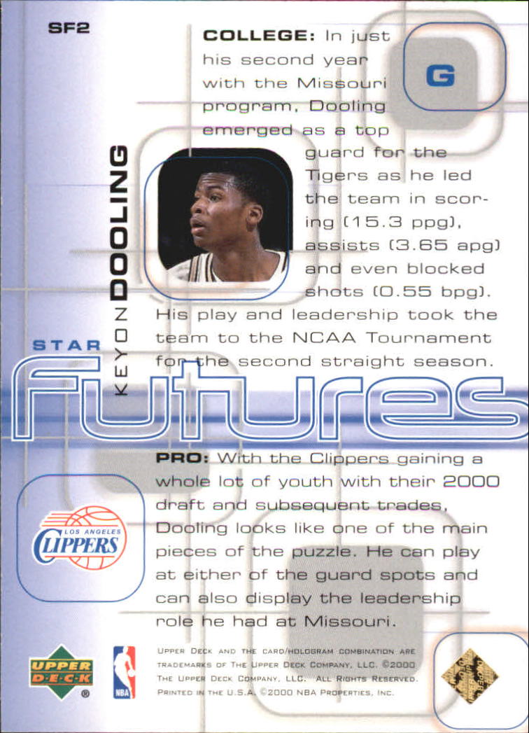 2000-01 UD Pros and Prospects Basketball Star Futures Insert Singles -You Choose - Picture 3 of 18
