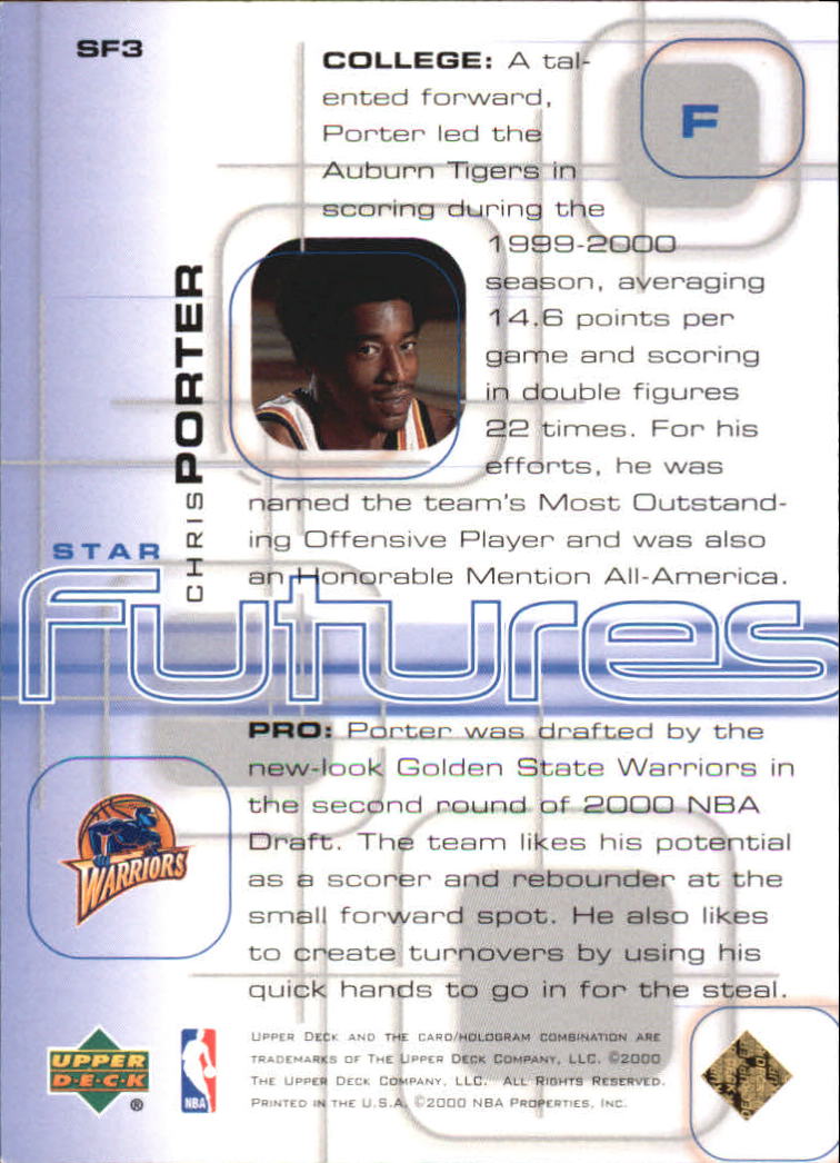 2000-01 UD Pros and Prospects Basketball Star Futures Insert Singles -You Choose - Picture 5 of 18