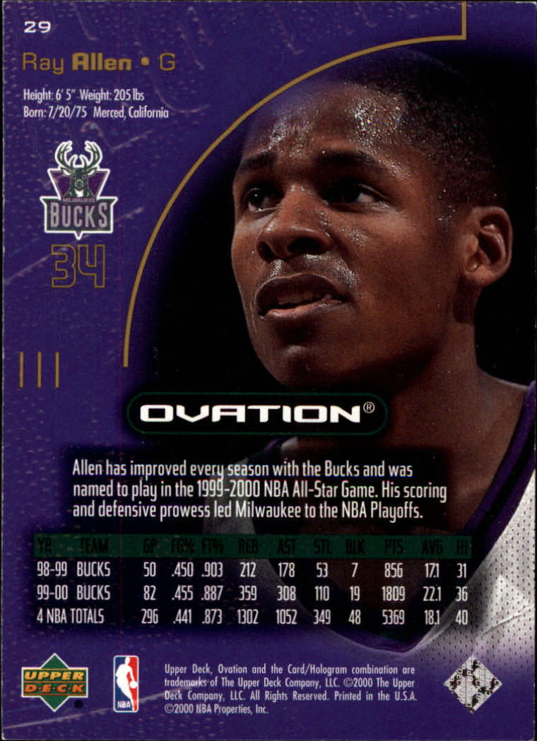 Ray Allen cards (1997-2021) Bucks Celtics Sonics Heat - Picture 113 of 349