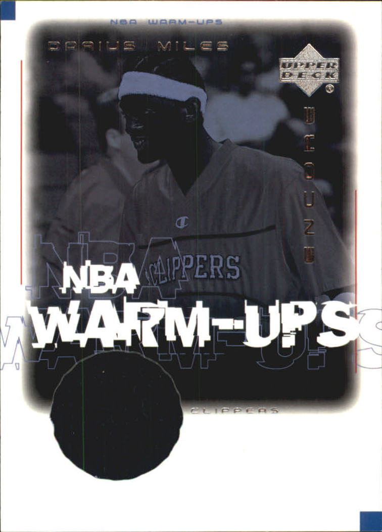 2000-01 Upper Deck Encore NBA Warm-Ups #DMW Darius Miles