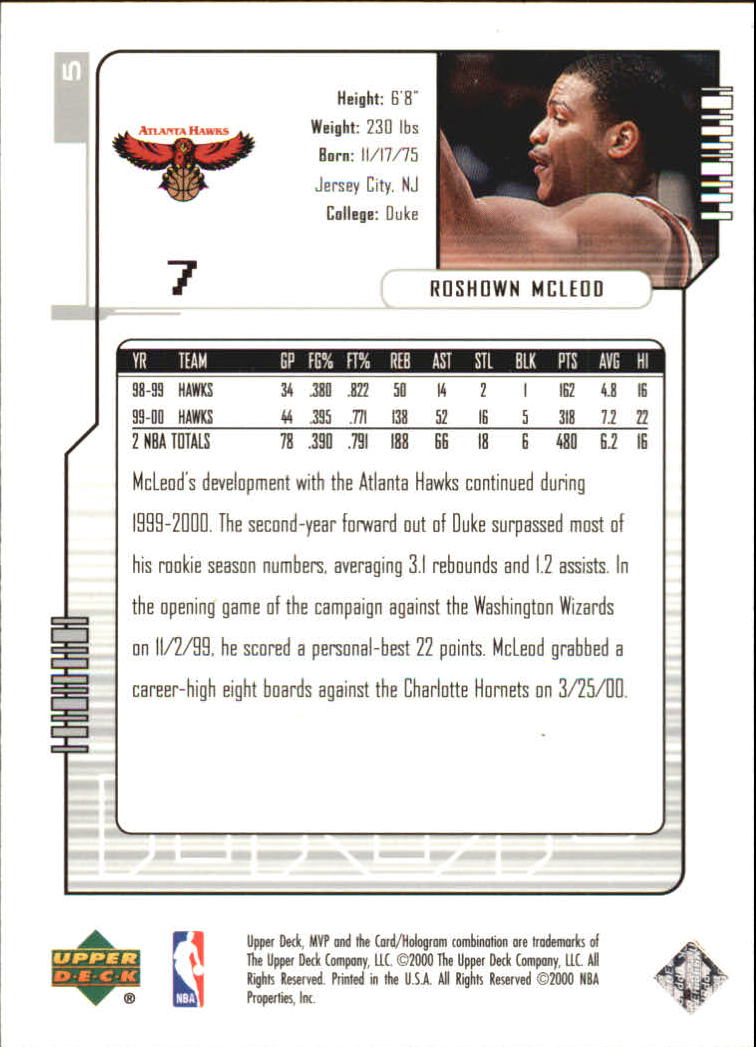 2000-01 Upper Deck MVP Basketball Silver Script Parallel Singles - You Choose - Bild 11 von 351