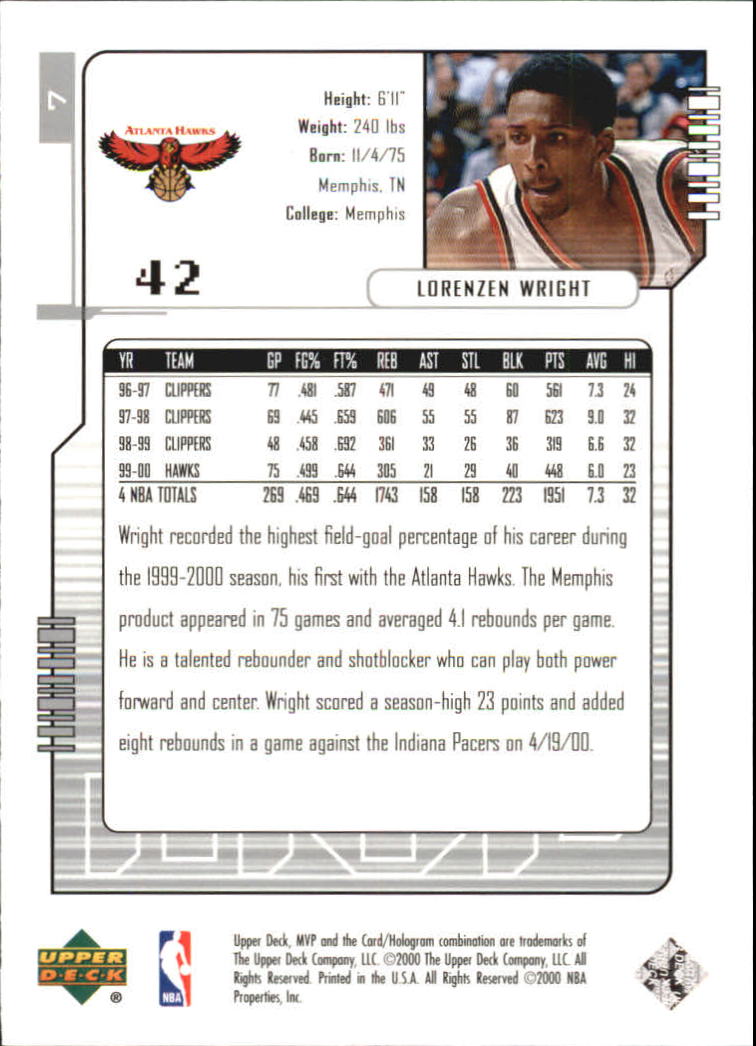 2000-01 Upper Deck MVP Basketball Silver Script Parallel Singles - You Choose - Bild 15 von 351