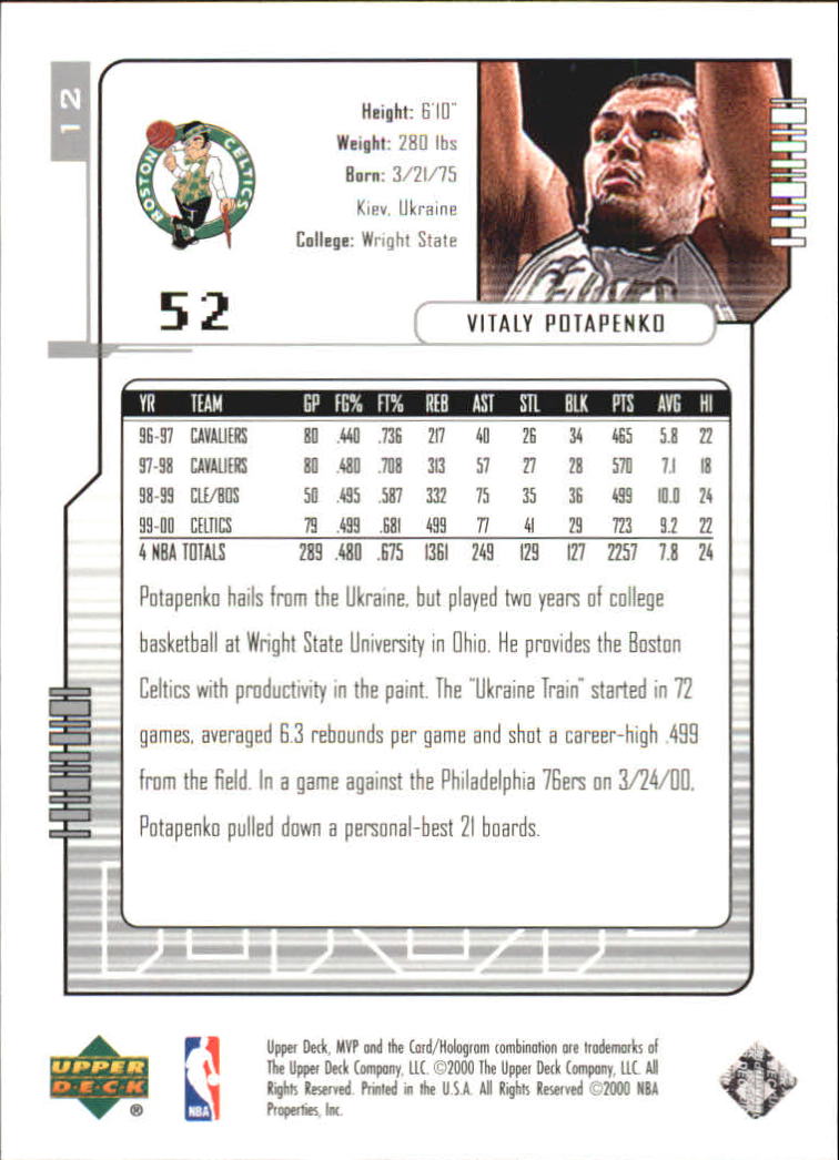 2000-01 Upper Deck MVP Basketball Silver Script Parallel Singles - You Choose - Bild 25 von 351