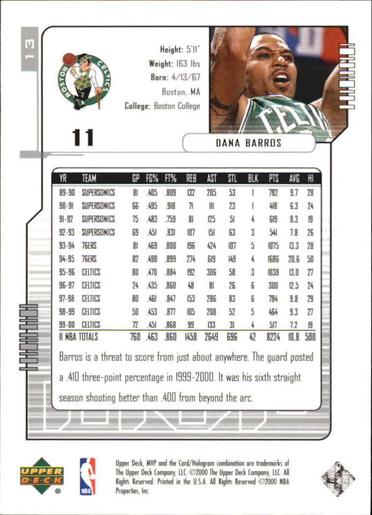 2000-01 Upper Deck MVP Basketball Silver Script Parallel Singles - You Choose - Bild 27 von 351