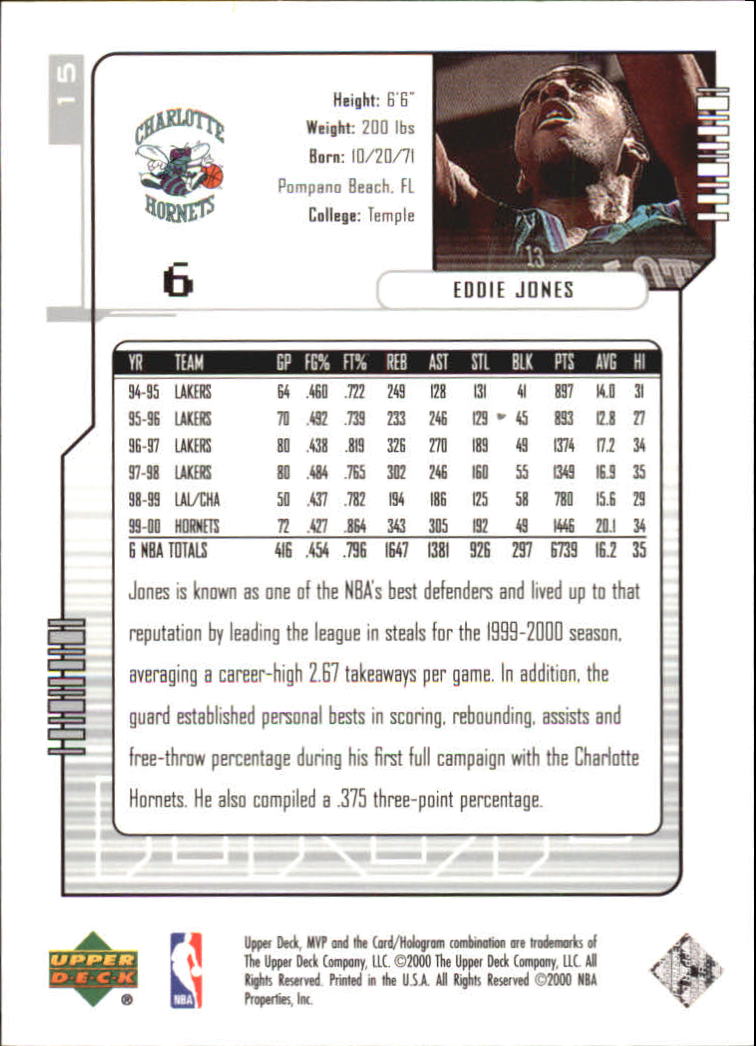 2000-01 Upper Deck MVP Basketball Silver Script Parallel Singles - You Choose - Bild 31 von 351