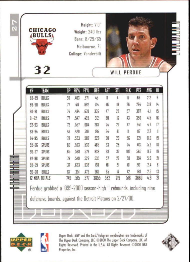 2000-01 Upper Deck MVP Basketball Silver Script Parallel Singles - You Choose - Bild 51 von 351