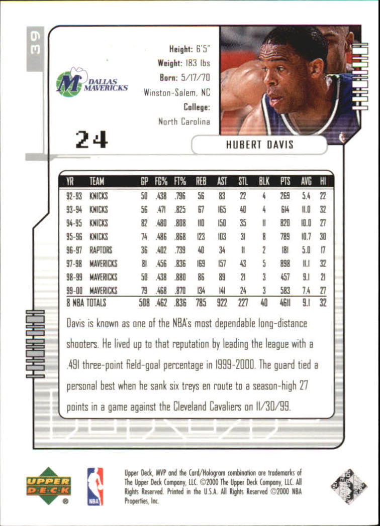 2000-01 Upper Deck MVP Basketball Silver Script Parallel Singles - You Choose - Bild 67 von 351