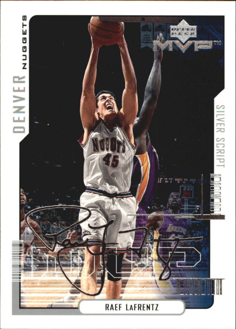 2000-01 Upper Deck MVP Basketball Silver Script Parallel Singles - You Choose - Bild 70 von 351