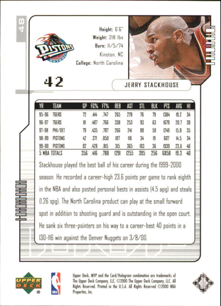 2000-01 Upper Deck MVP Basketball Silver Script Parallel Singles - You Choose - Bild 83 von 351