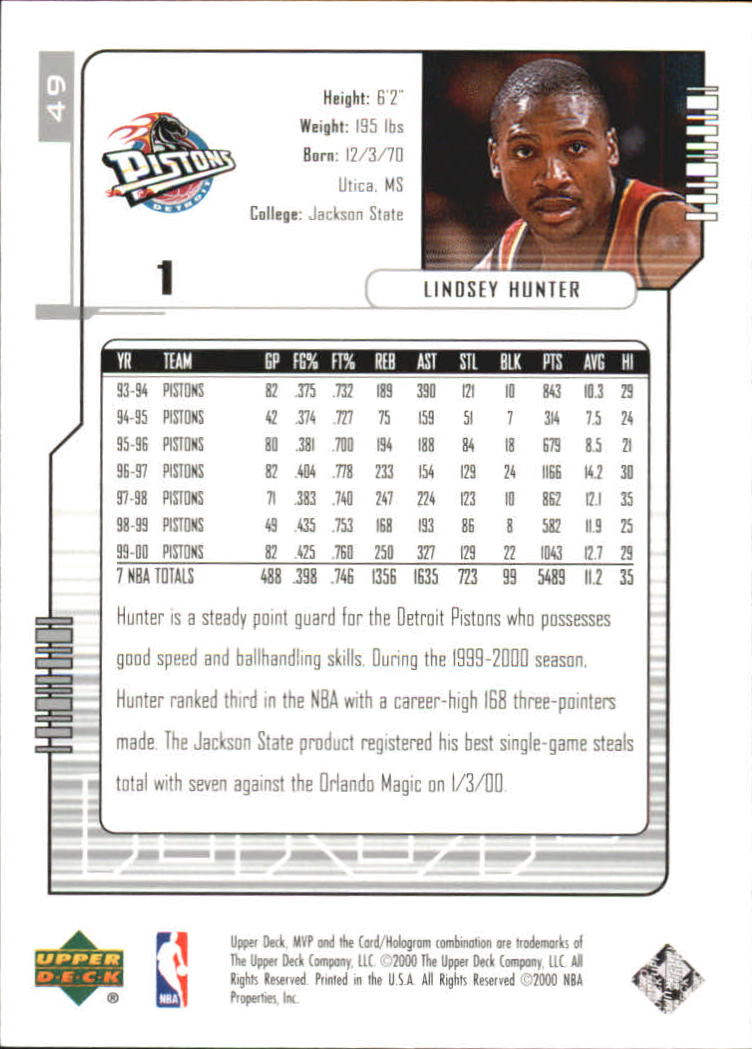 2000-01 Upper Deck MVP Basketball Silver Script Parallel Singles - You Choose - Bild 85 von 351