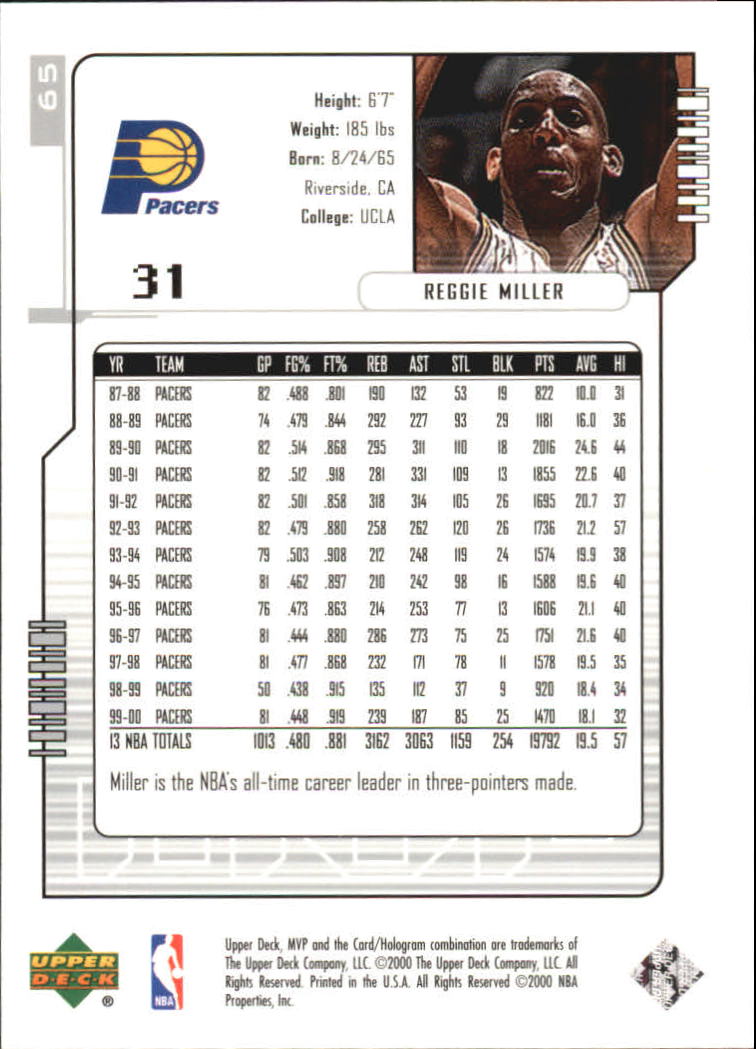 2000-01 Upper Deck MVP Basketball Silver Script Parallel Singles - You Choose - Bild 115 von 351