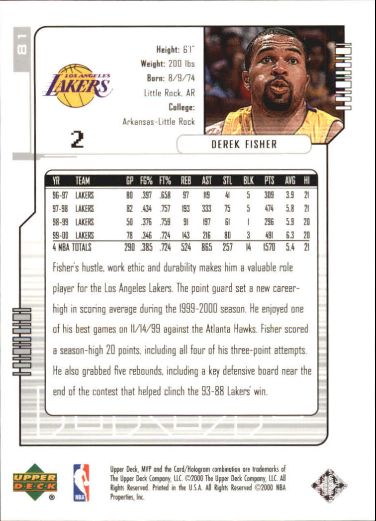 2000-01 Upper Deck MVP Basketball Silver Script Parallel Singles - You Choose - Bild 139 von 351