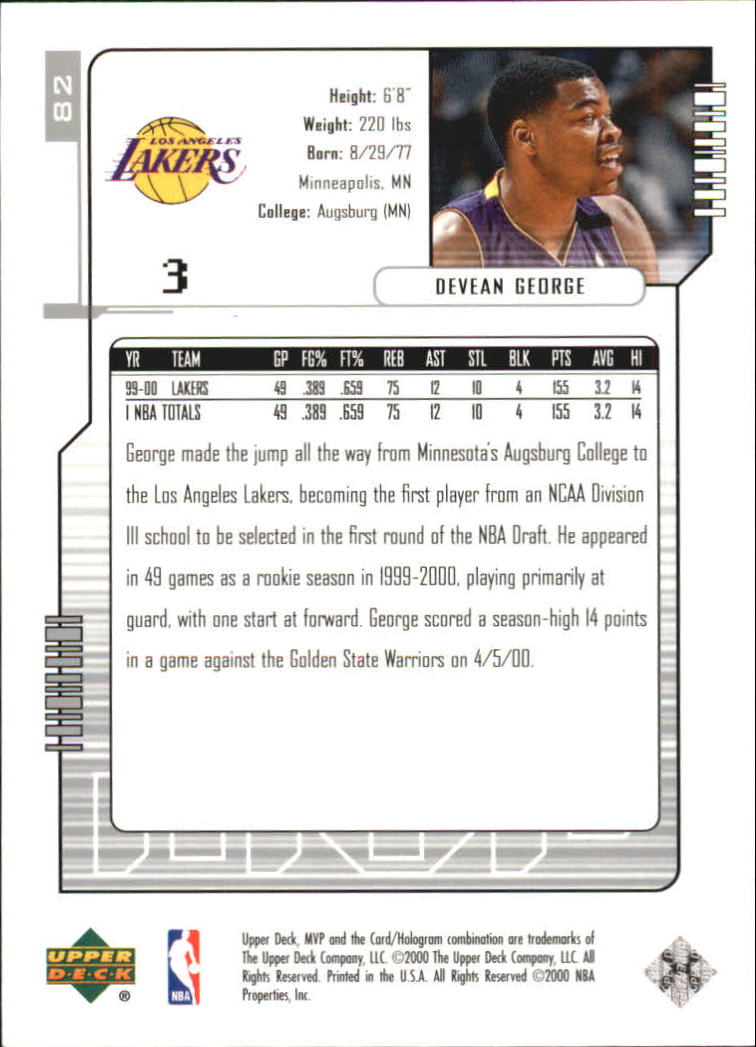 2000-01 Upper Deck MVP Basketball Silver Script Parallel Singles - You Choose - Bild 141 von 351