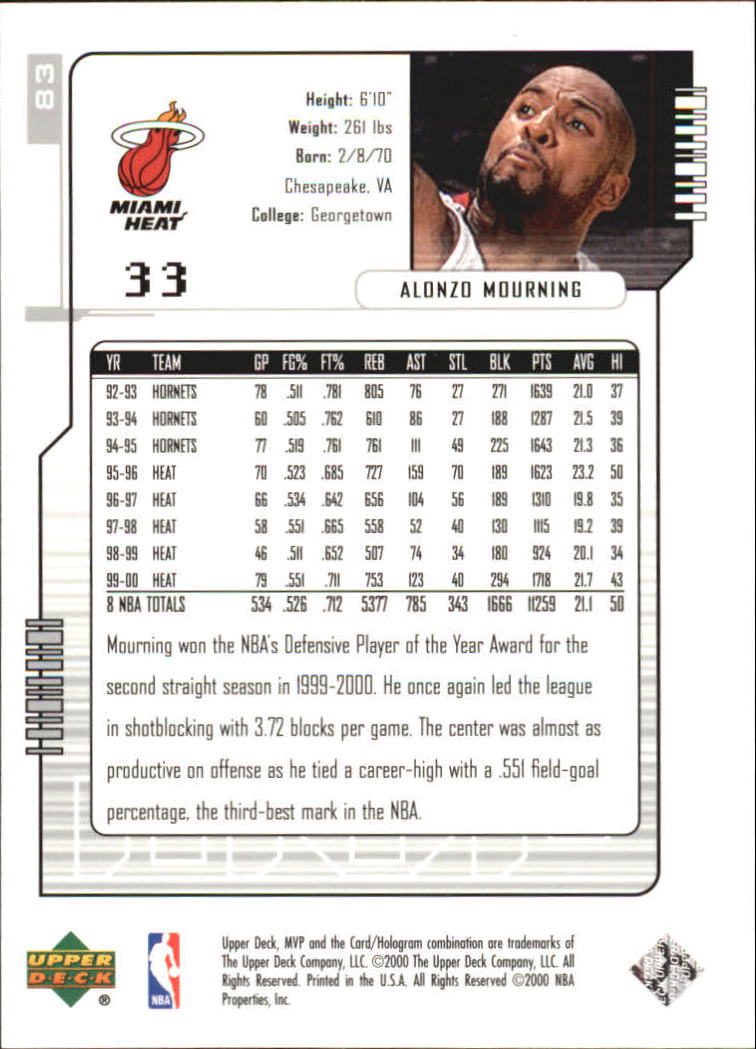 2000-01 Upper Deck MVP Basketball Silver Script Parallel Singles - You Choose - Bild 143 von 351