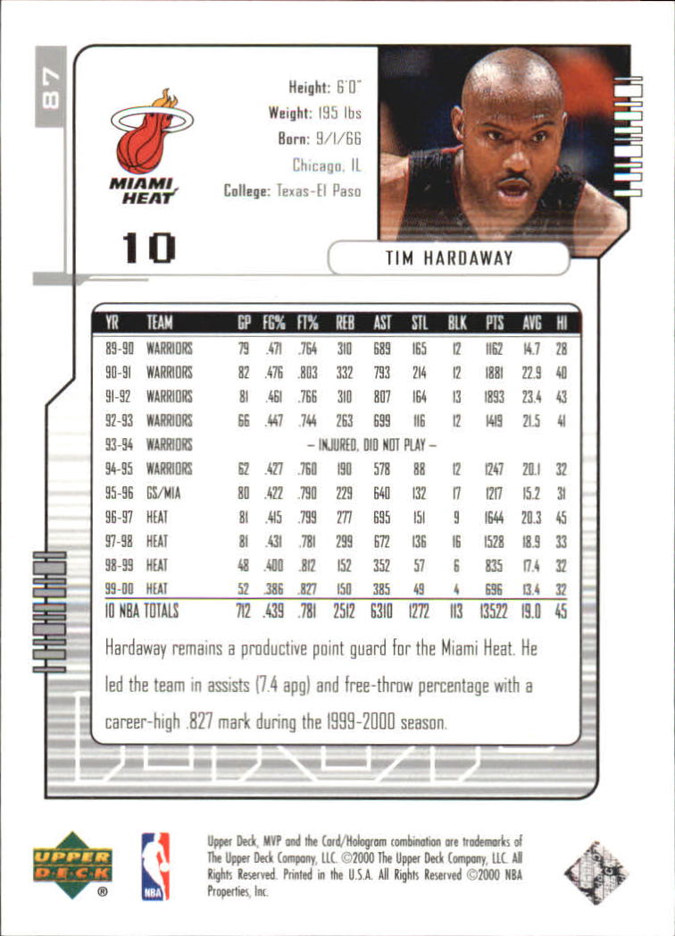 2000-01 Upper Deck MVP Basketball Silver Script Parallel Singles - You Choose - Bild 151 von 351