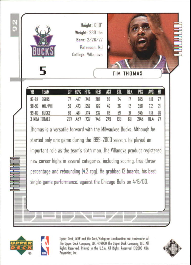 2000-01 Upper Deck MVP Basketball Silver Script Parallel Singles - You Choose - Bild 161 von 351