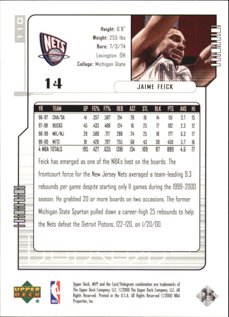 2000-01 Upper Deck MVP Basketball Silver Script Parallel Singles - You Choose - Bild 191 von 351