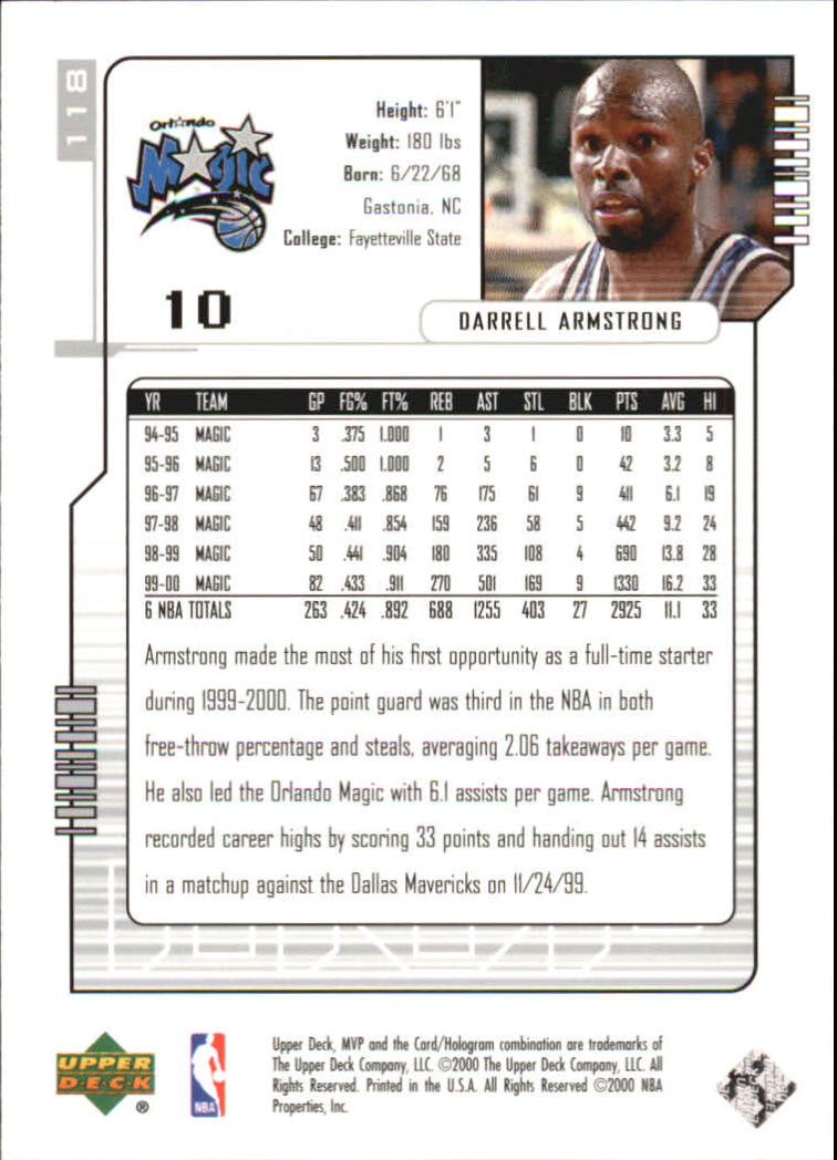 2000-01 Upper Deck MVP Basketball Silver Script Parallel Singles - You Choose - Bild 204 von 351