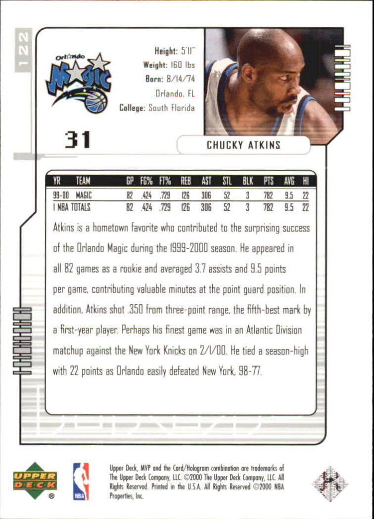2000-01 Upper Deck MVP Basketball Silver Script Parallel Singles - You Choose - Bild 212 von 351