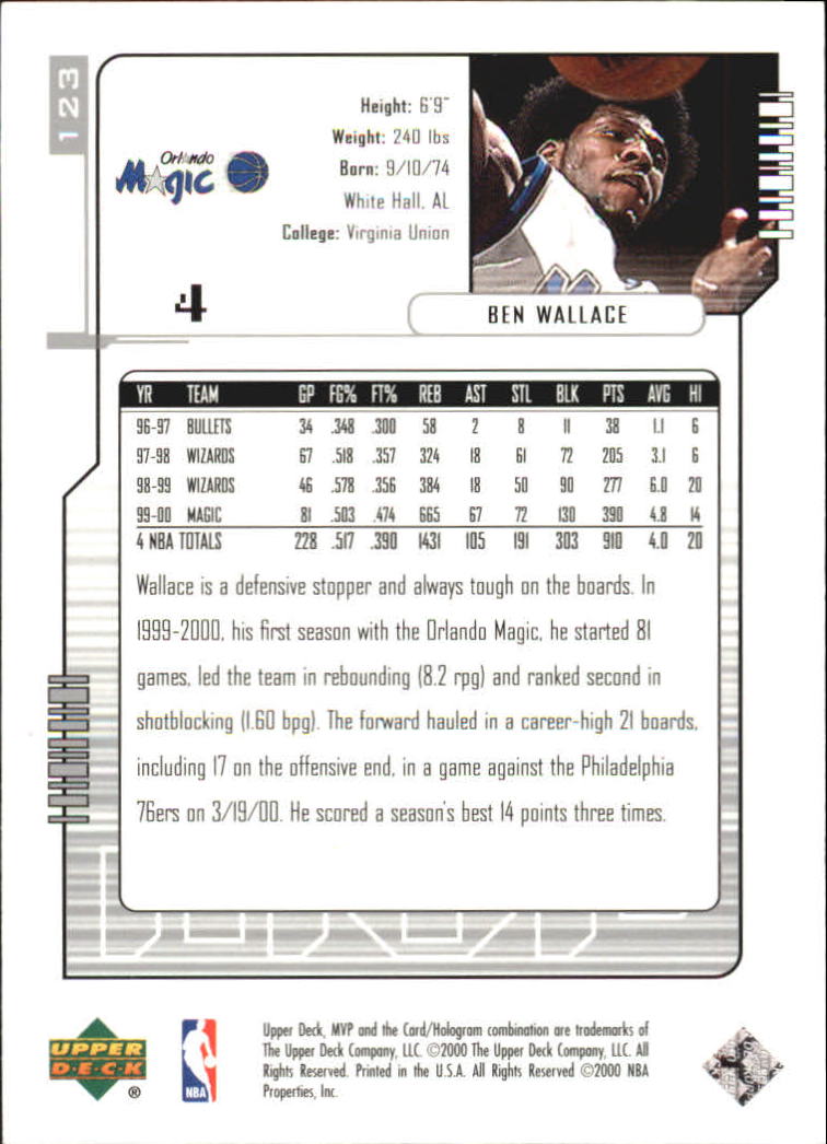 2000-01 Upper Deck MVP Basketball Silver Script Parallel Singles - You Choose - Bild 214 von 351