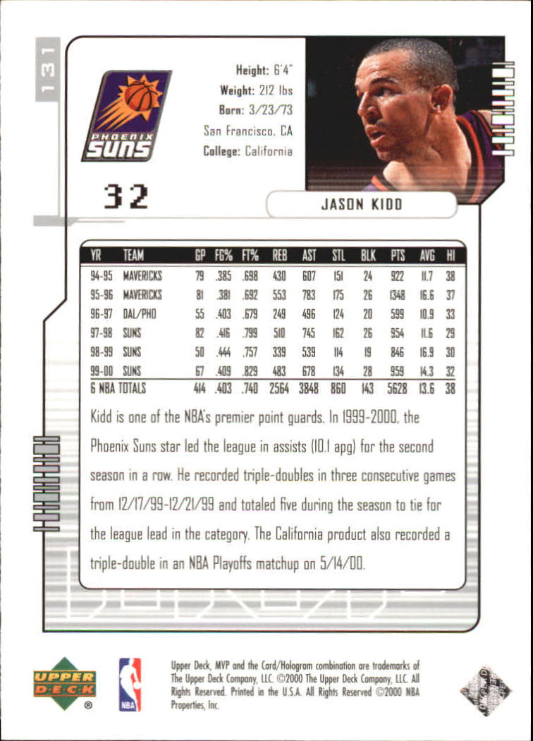2000-01 Upper Deck MVP Basketball Silver Script Parallel Singles - You Choose - Bild 226 von 351