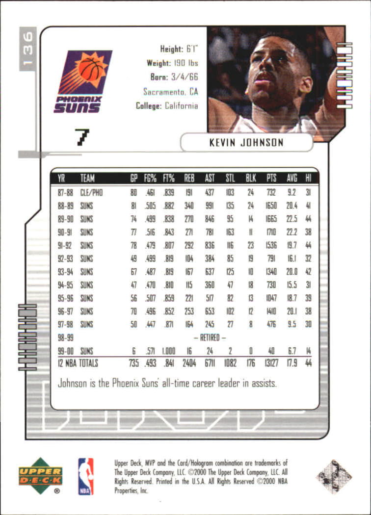 2000-01 Upper Deck MVP Basketball Silver Script Parallel Singles - You Choose - Bild 236 von 351