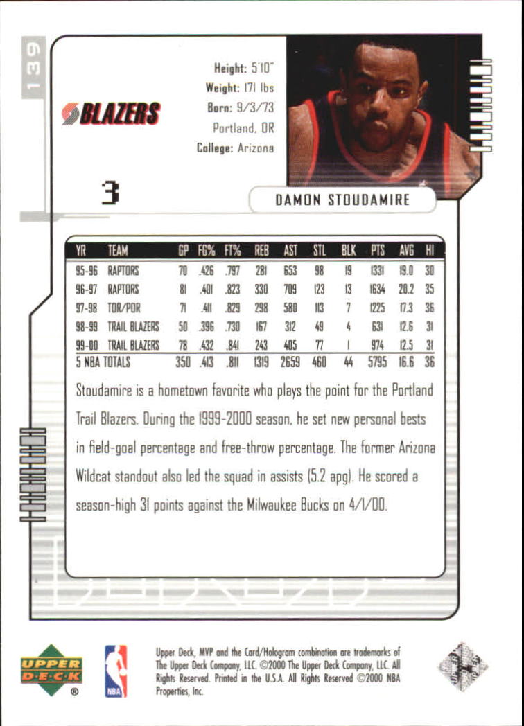 2000-01 Upper Deck MVP Basketball Silver Script Parallel Singles - You Choose - Bild 238 von 351