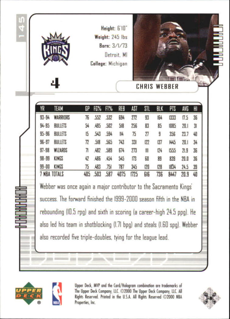 2000-01 Upper Deck MVP Basketball Silver Script Parallel Singles - You Choose - Bild 250 von 351