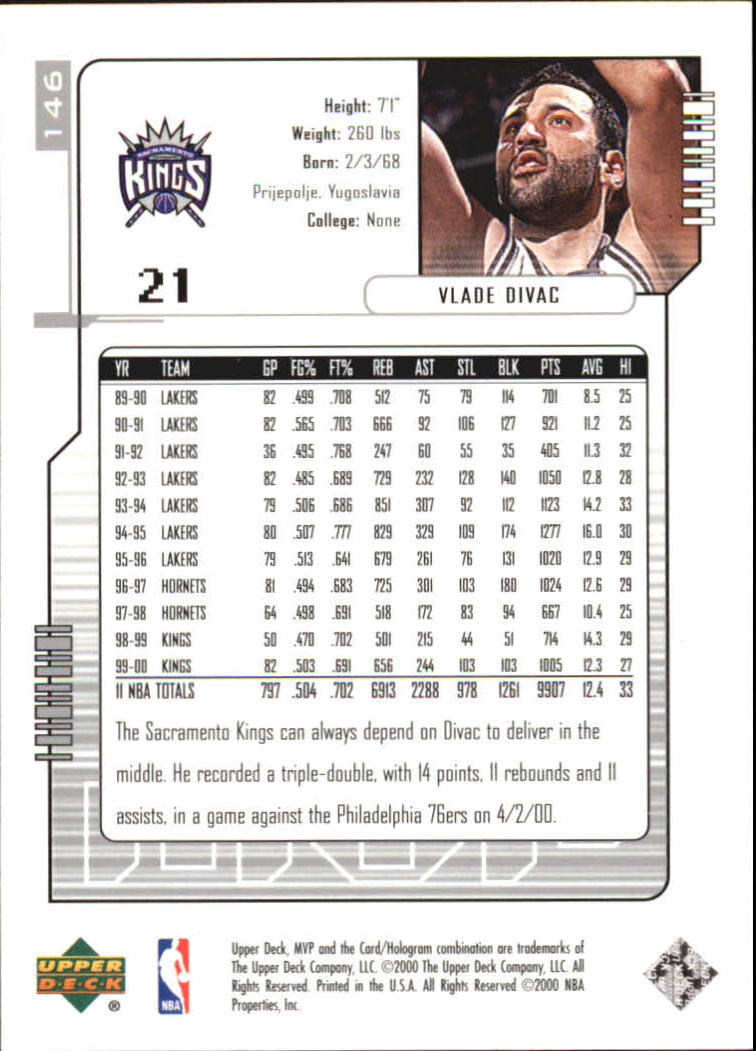 2000-01 Upper Deck MVP Basketball Silver Script Parallel Singles - You Choose - Bild 252 von 351